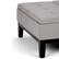 Alt View 13. Simpli Home - Dover 36 inch Wide Contemporary Square Coffee Table Storage Ottoman - Gray Cloud.