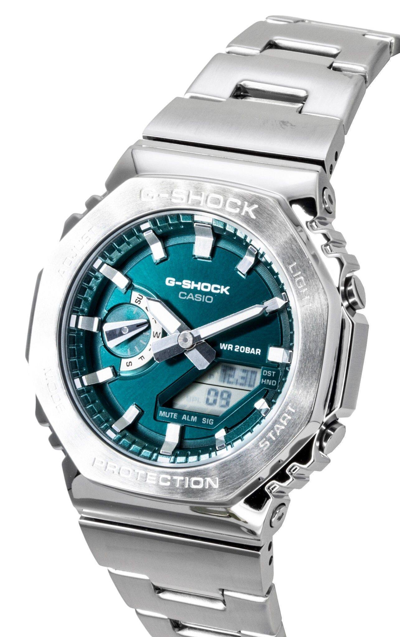 G-SHOCK CASIO LIGHT  
WR 20BAR  
DST HND  
MODE MUTE ALM SIG START  
PROTECTION