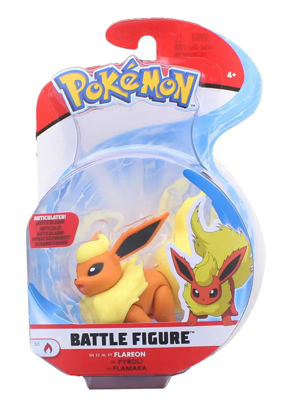 Aazard Pokémon Pokemon Articulated 3 Inch Battle Figure | Flareon Red 95030 ...