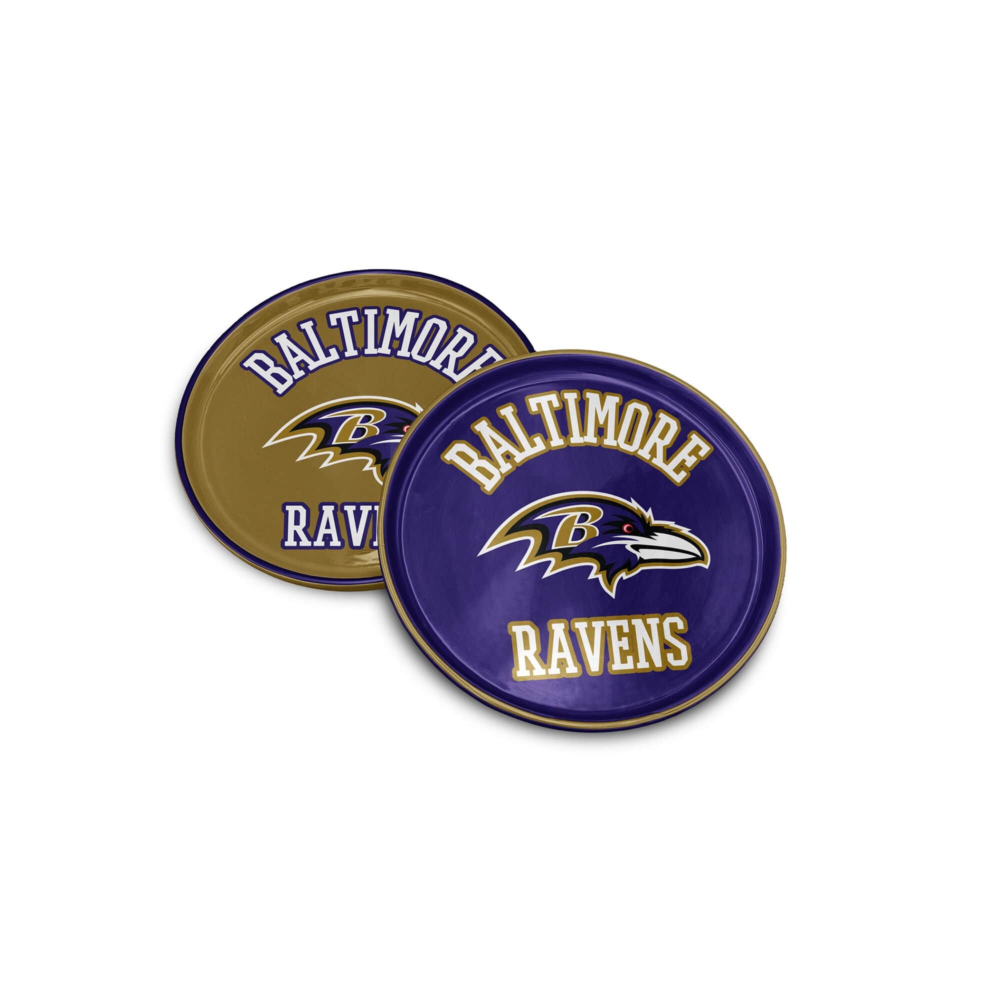 "Pegasus - Baltimore Ravens 8"" Home & Away Round Two-Piece Serving Plate Set - Multicolor" price history on PriceWatchPro