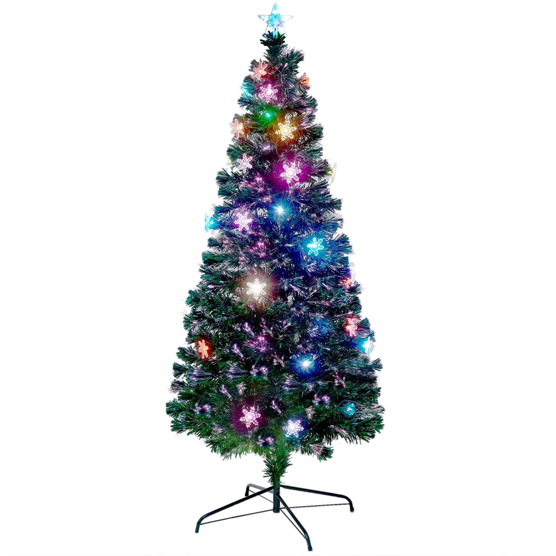 Alt View 7. Skar Audio - Optical Fiber Christmas Artificial Tree Rgb - Green 5 FT.
