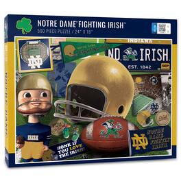 YouTheFan - Notre Dame Fighting Irish 500-Piece Retro Series Puzzle - Multicolor