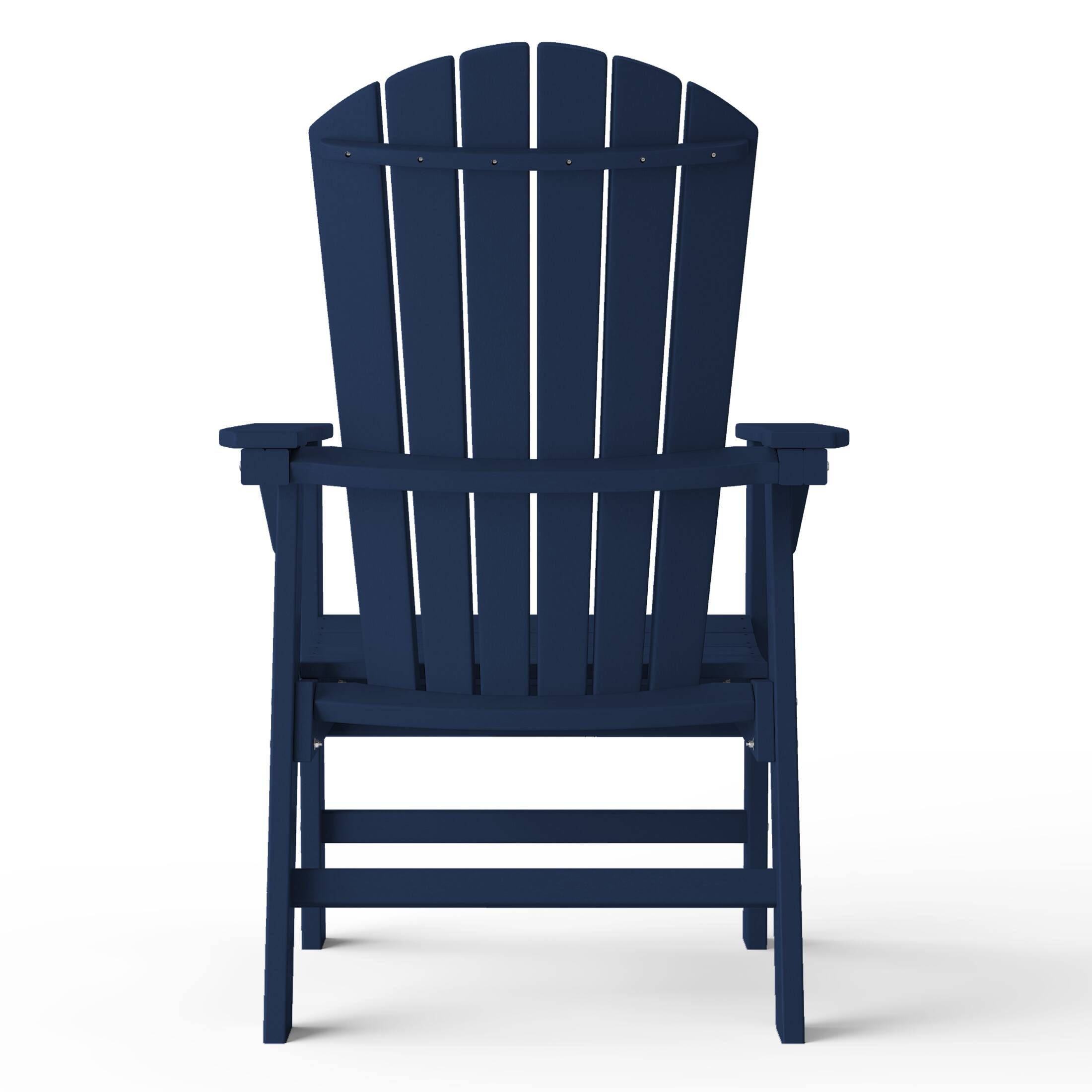 Back. WestinTrends - WestinTrends Dylan Outdoor Patio Shell-back Adirondack Dining Chair Weather Resistant - Navy Blue.