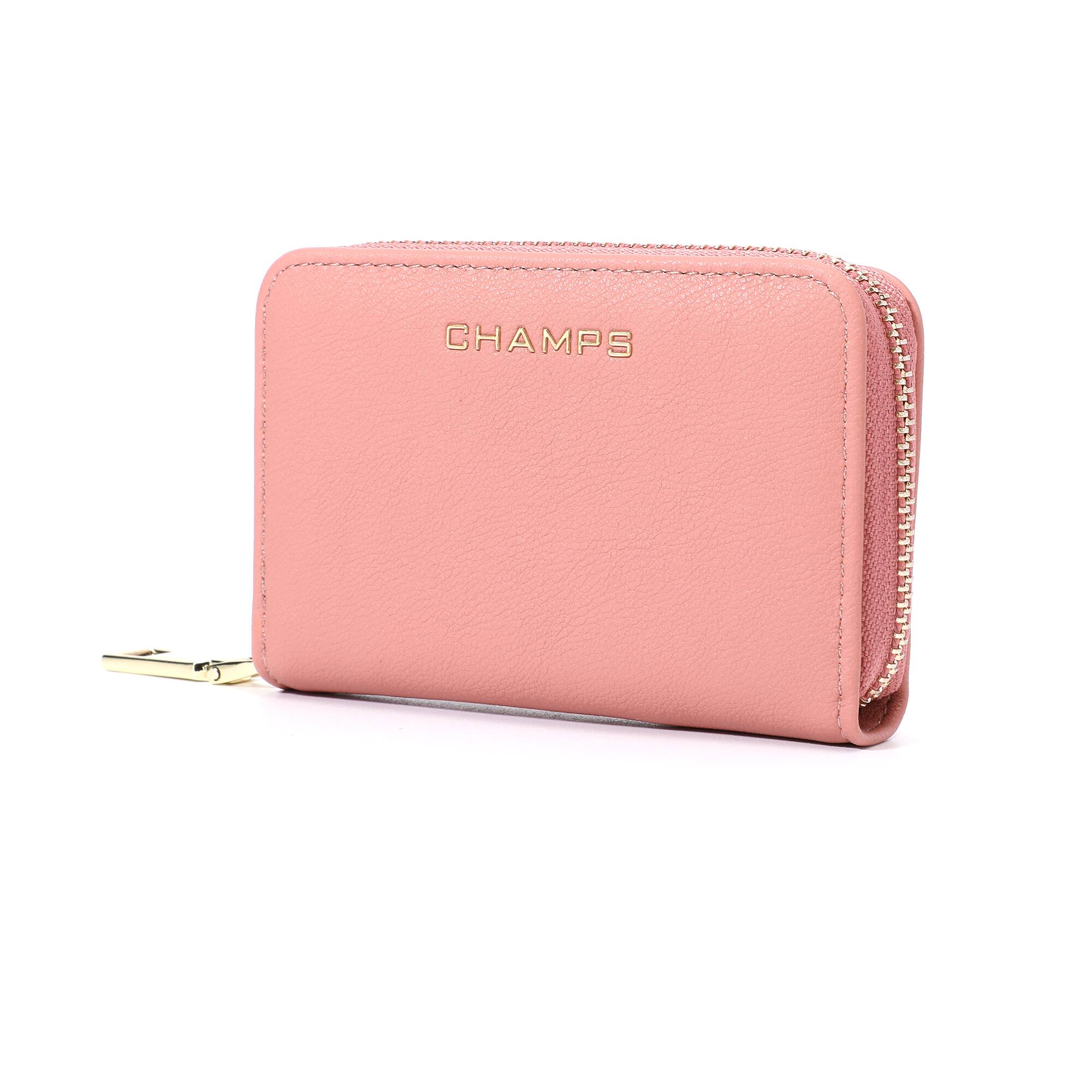 Angle. Champs - Iconic Collection Palm Wallet - Pink.