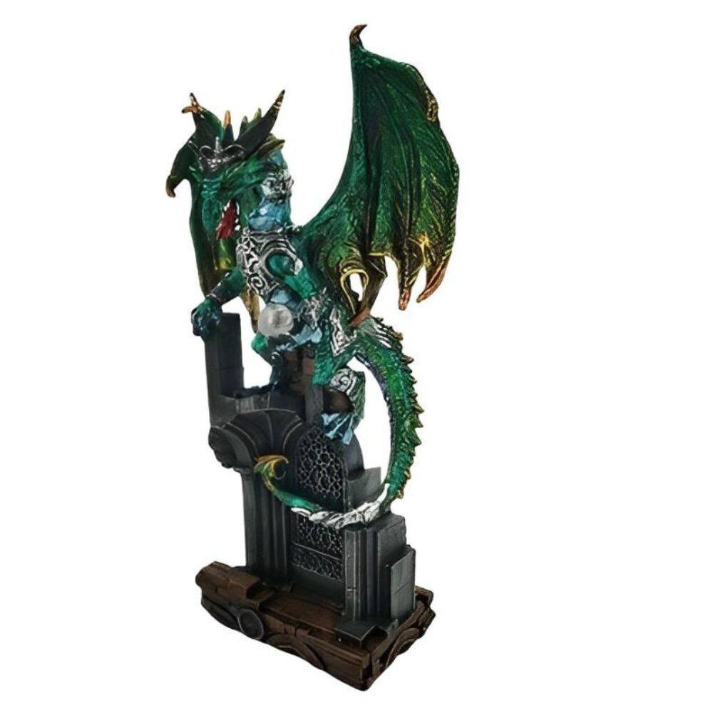 FC Design - 10"H Dragon on Gate Figurine Statue Office/Computer Desk Tabletop Medieval Gaming Home Decor Gift - Multi-Color