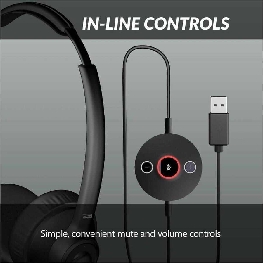 IN-LINE CONTROLS

Simple, convenient mute and volume controls