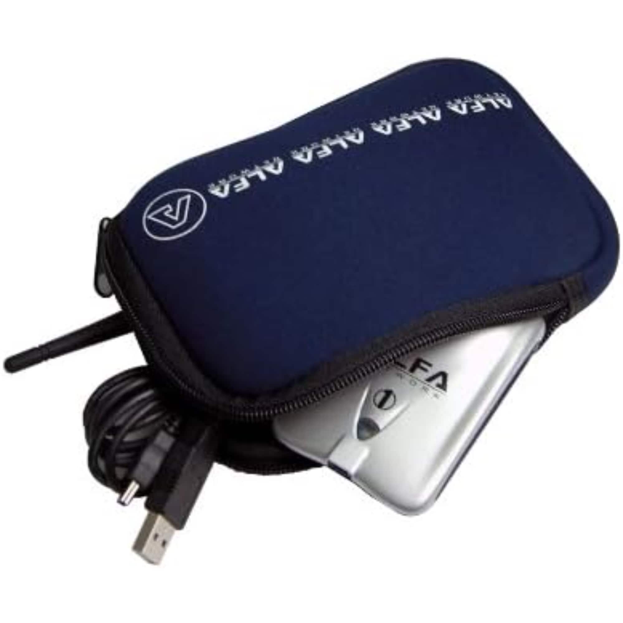 Alfa - U-Bag neoprene carry case/holder For All Network Adaptors - Blue