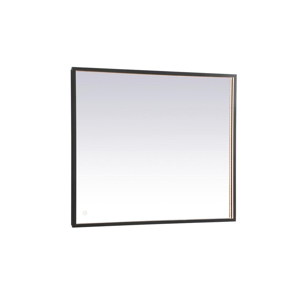 Alt View 2. Elegant Decor - Pier 30x36 inch LED mirror with adjustable color temperature - Black.