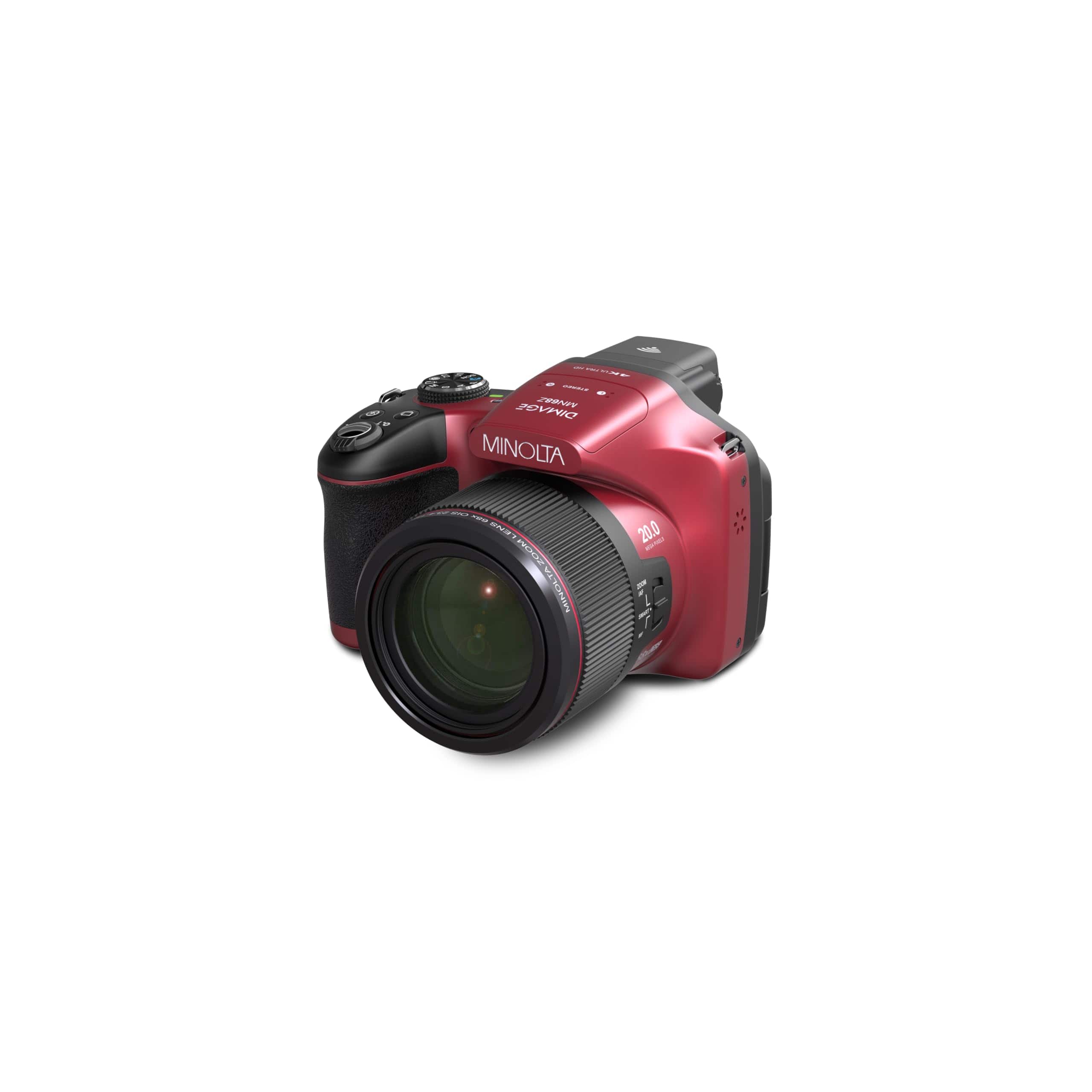 Minolta - MN68Z Dimage 20 MP / 4K Ultra Zoom Digital Camera w/68x Optical Zoom (Red) price history on PriceWatchPro