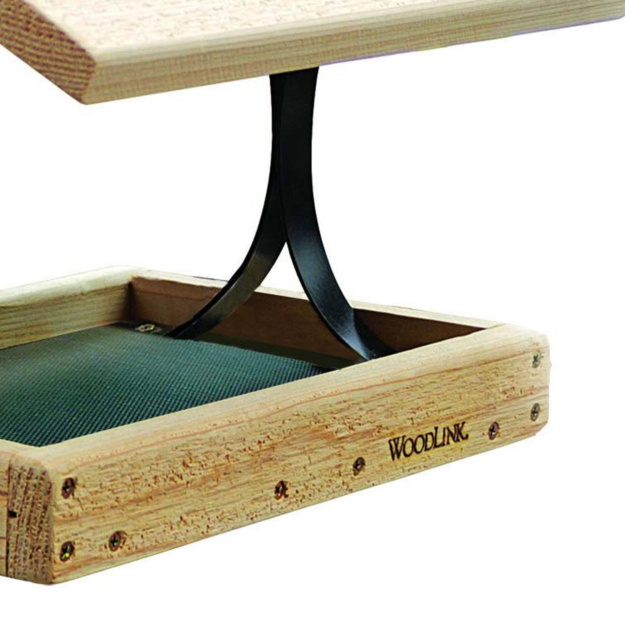 Alt View 2. Woodlink - Woodlink 24373 Durable Natural Inland Cedar Fly Thru Bird Mixed Seed Feeder - Brown.