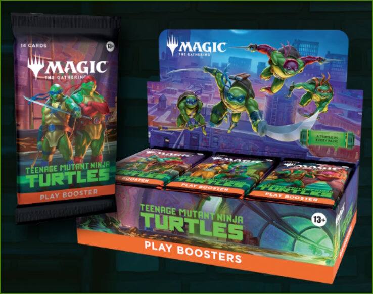 14 CARDS 13+ MAGIC THE GATHERING TEENAGE MUTANT NINJA TURTLES PLAY BOOSTER