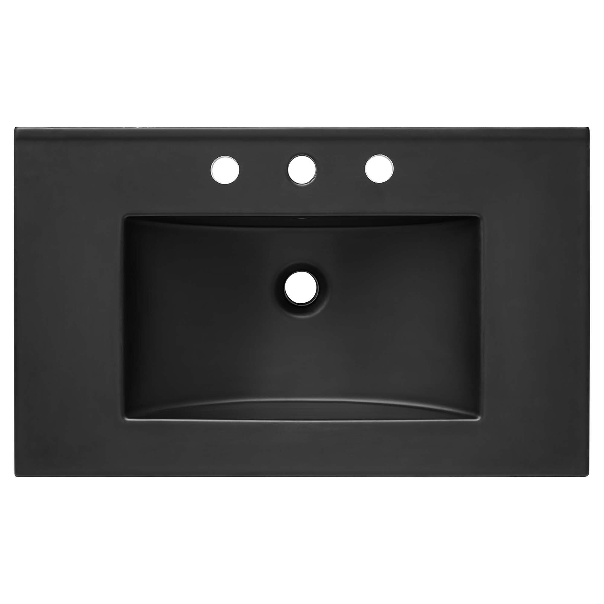 Alt View 9. Modway - Chaucer Bathroom Vanity with Black Basin Included by Modway - Oak Black.
