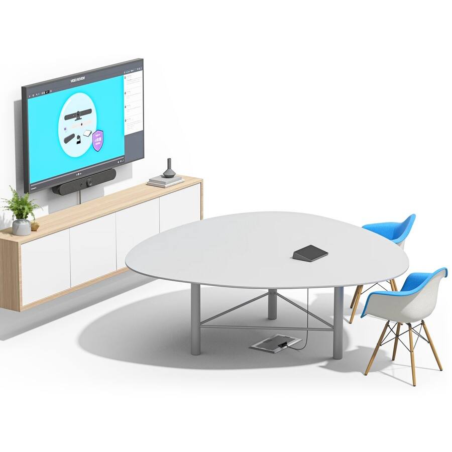 Alt View 1. Logitech - Logitech Tap IP in Graphite - Fast Ethernet - Wireless LAN - Tabletop, Riser Mount, Wall Mountable - Unknown.