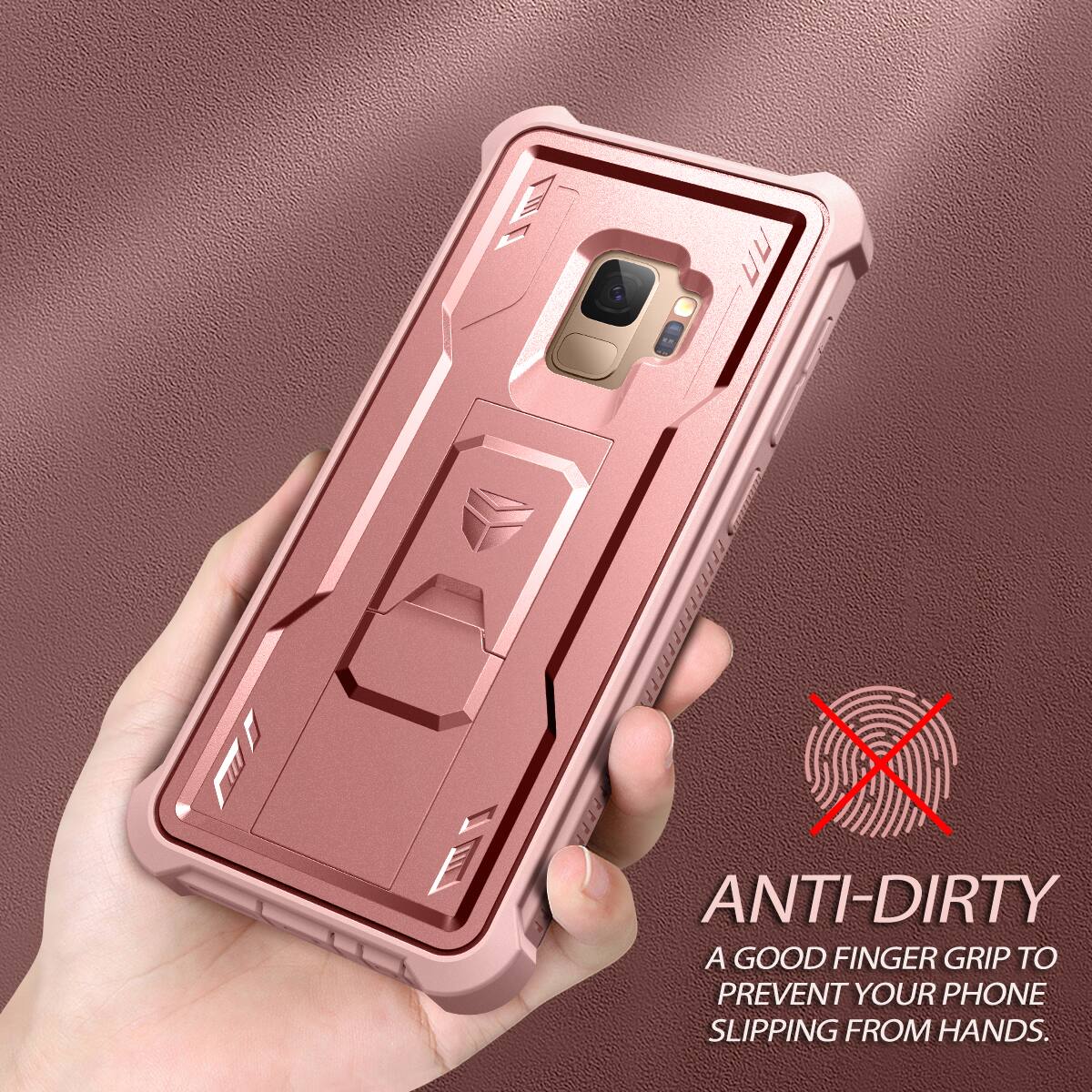 ANTI-DIRTY  
A GOOD FINGER GRIP TO PREVENT YOUR PHONE SLIPPING FROM HANDS.