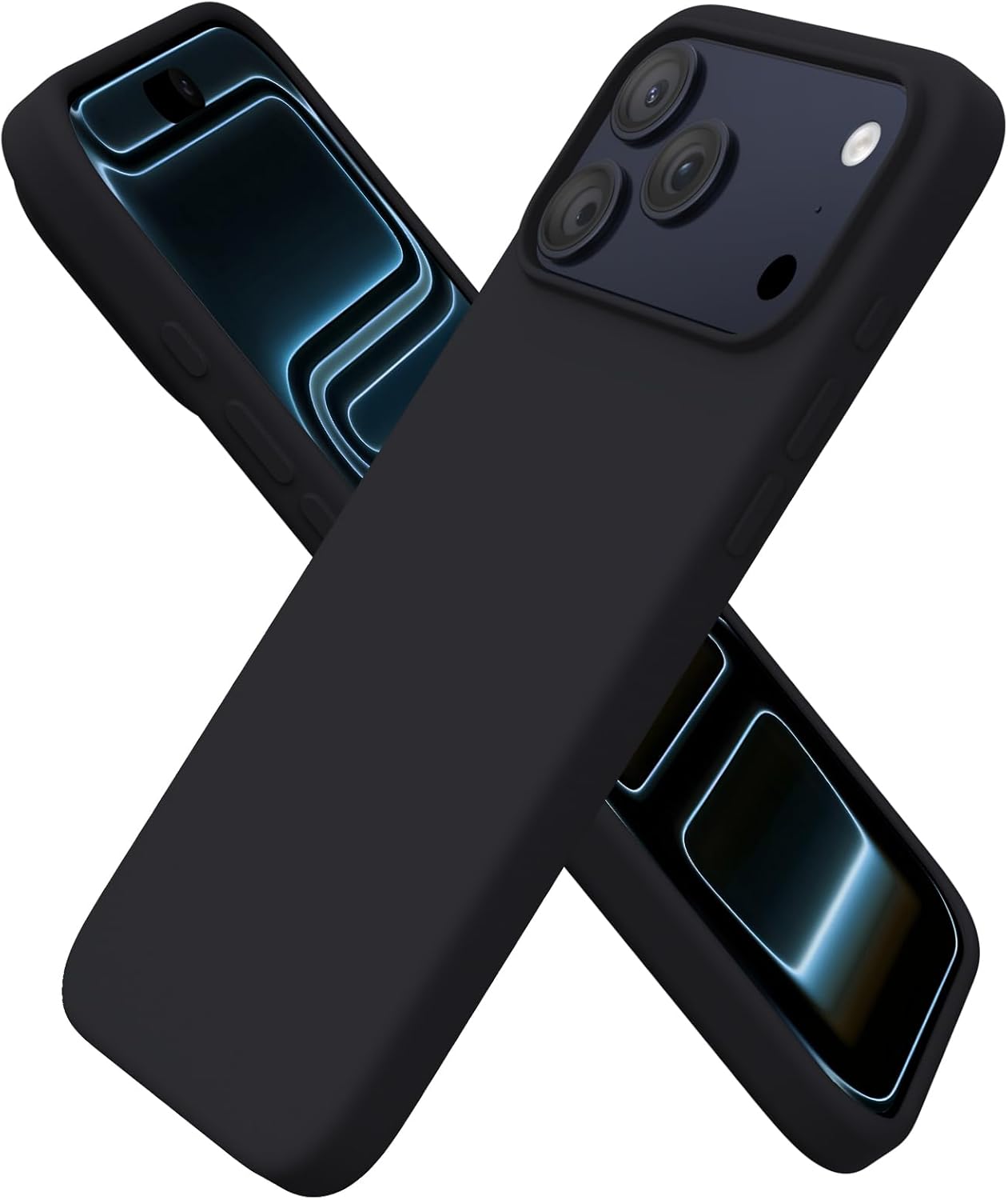 Front. FINEAK - Compatible with iPhone 17 Pro Max Case 6.9" - Black.