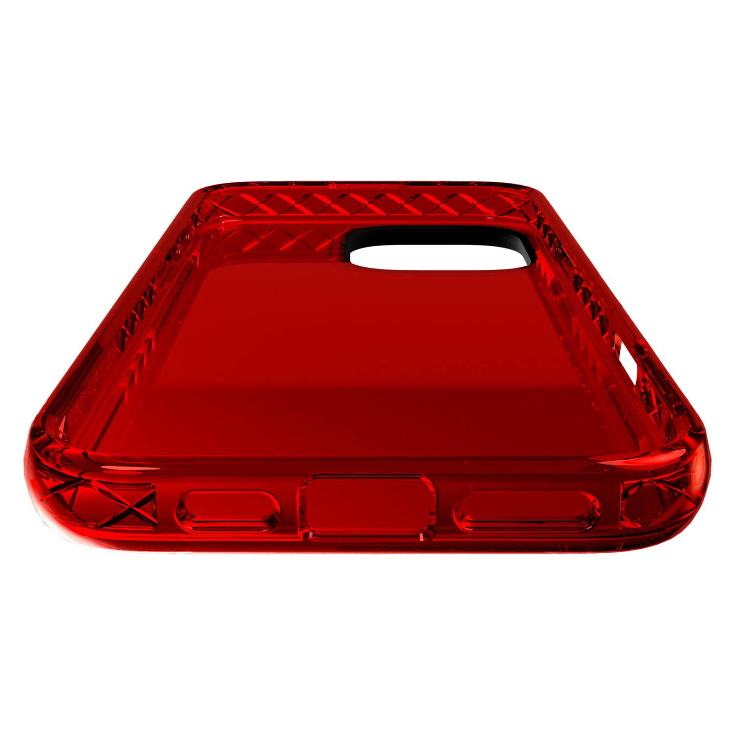 Angle. Cellhelmet - Altitude X Series Case iPhone 16 Pro Max - Lava Red.