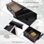 Large drawer storage space, Exquisite handle, Durable & anti-scratch feet pad, Classic wicker basket.
