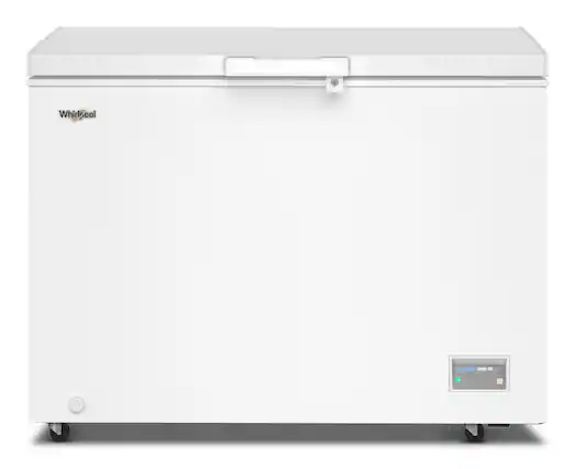 Front. Whirlpool - Whirlpool 11 cu. ft. Chest Freezer with 2 Storage Baskets - White.