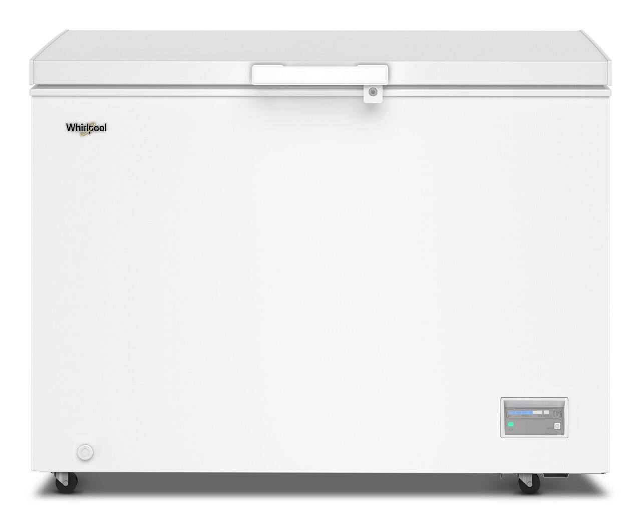 Front. Whirlpool - Whirlpool 11 cu. ft. Chest Freezer with 2 Storage Baskets - White.