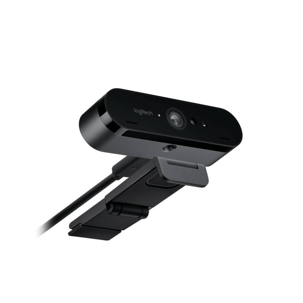 Left. Logitech - Logitech Brio Ultra HD Webcam for Video Conferencing, Recording, and Streaming.