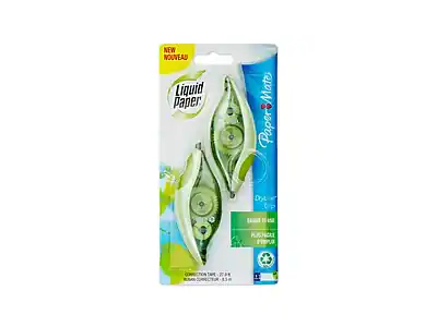 NEW NOUVEAU
Liquid Paper
Paper Mate
Dry-Lite Grip
SABER 10 PS
PLUS FINE
CORRECTION TAPE 27.9 M
MARCHE CORRECTION 8.5 M