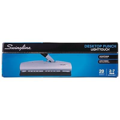 Swingline  
DESKTOP PUNCH LIGHTTOUCH  
ADJUSTABLE LOW FORCE  
RRP 20  
2-7 SHEET  
ADJUSTMENT