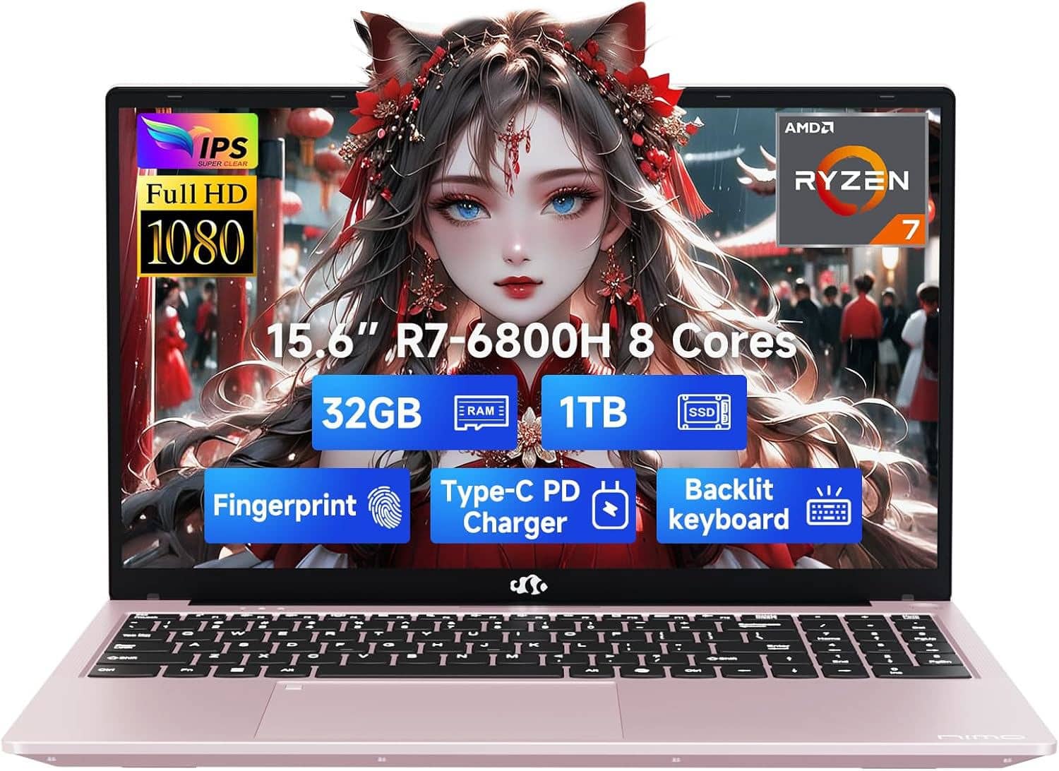 IPS SUPER CLEAR
Full HD 1080
15.6"
R7-6800H 8 Cores
32GB RAM
1TB SSD
Fingerprint
Type-C PD Charger
Backlit Keyboard