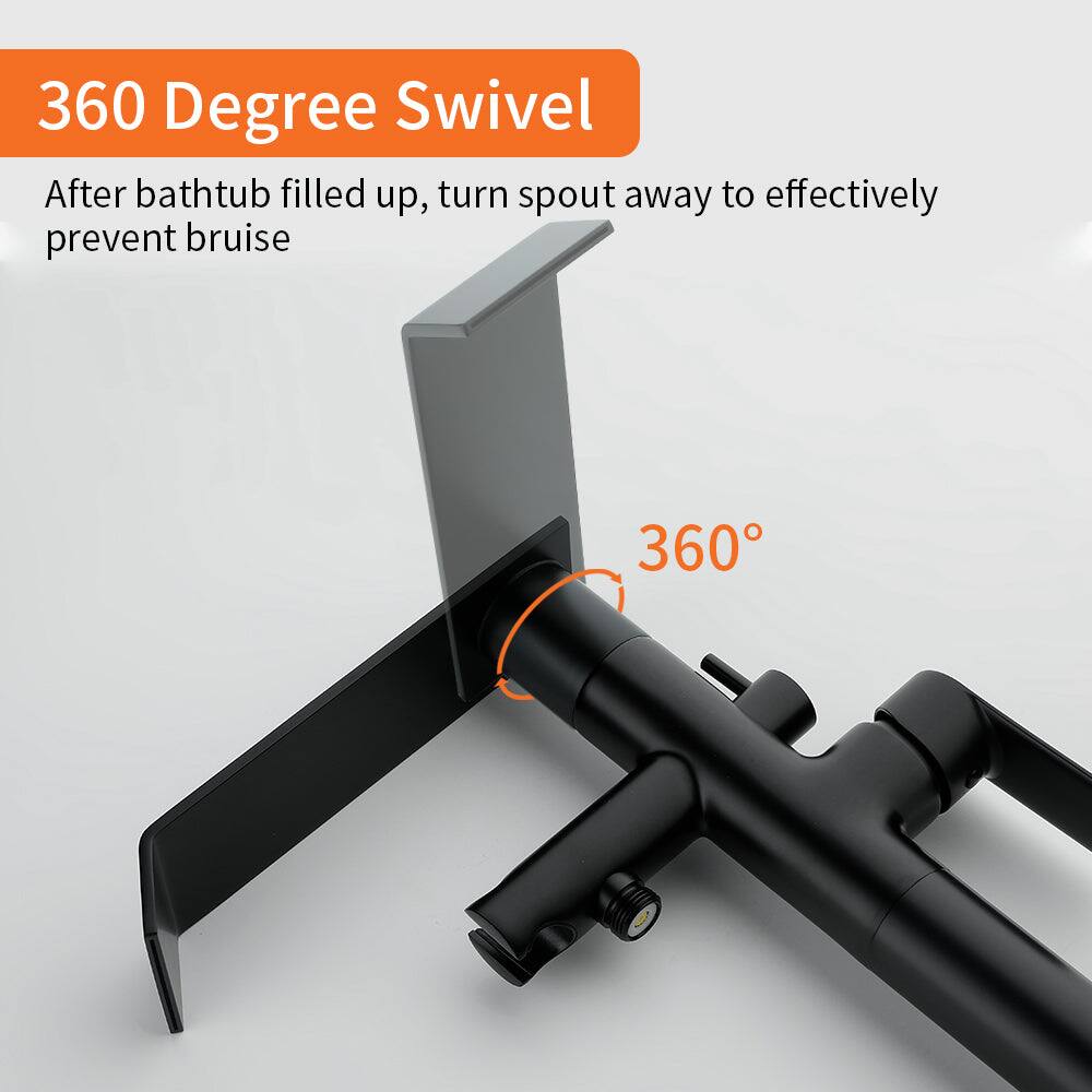 360 Degree Swivel

After bathtub filled up, turn spout away to effectively prevent bruise