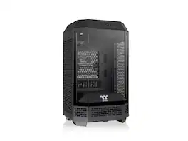 Thermaltake - Tower 250 Black Mini-ITX 2x120mm Fans 360mm Rad Support - Black