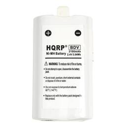HQRP - Rechargeable NiMH Battery Pack 2.4 V 2100 mAh for Flip Video Ultra HD ABT1W U1120 U2120