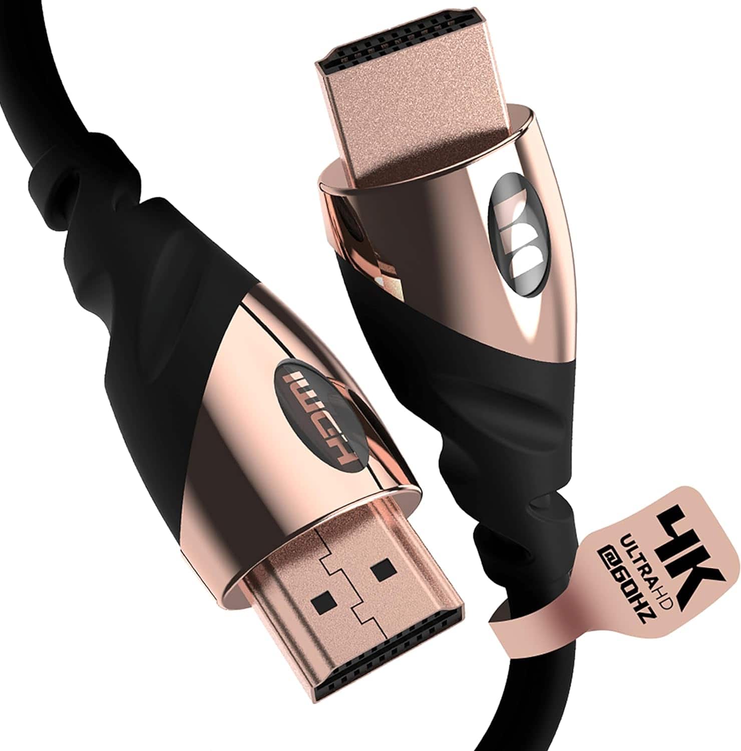 Monster - 12Ft HDMI Electronic Cable 4K Ultra Hd With Ethernet Cord 60/120 Hz Refresh Speed 21Gbps 1080p - Rose Gold price history on PriceWatchPro