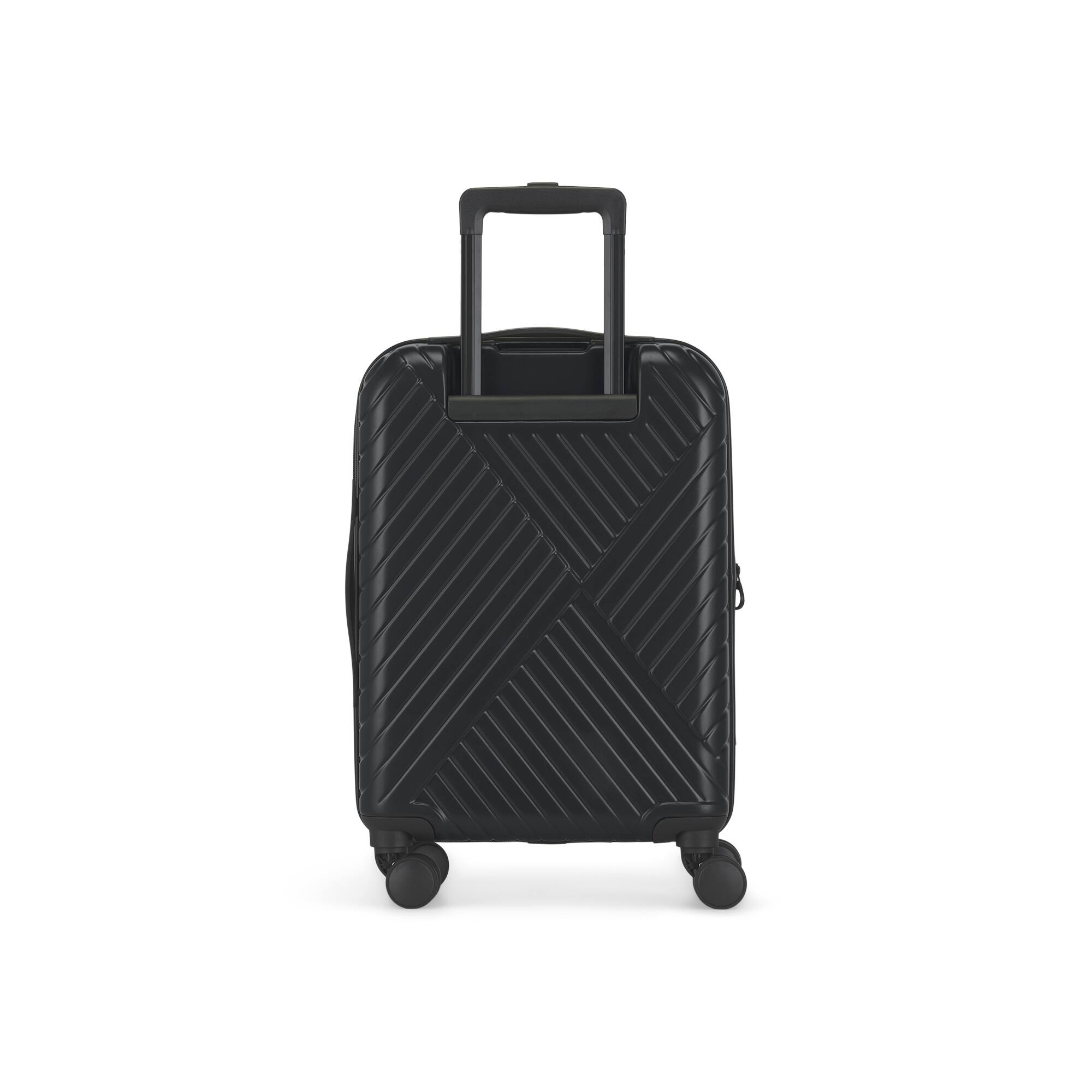 Back. Bugatti - Berlin 3 Piece Hardside Luggage Set with Expansion - Charcoal.