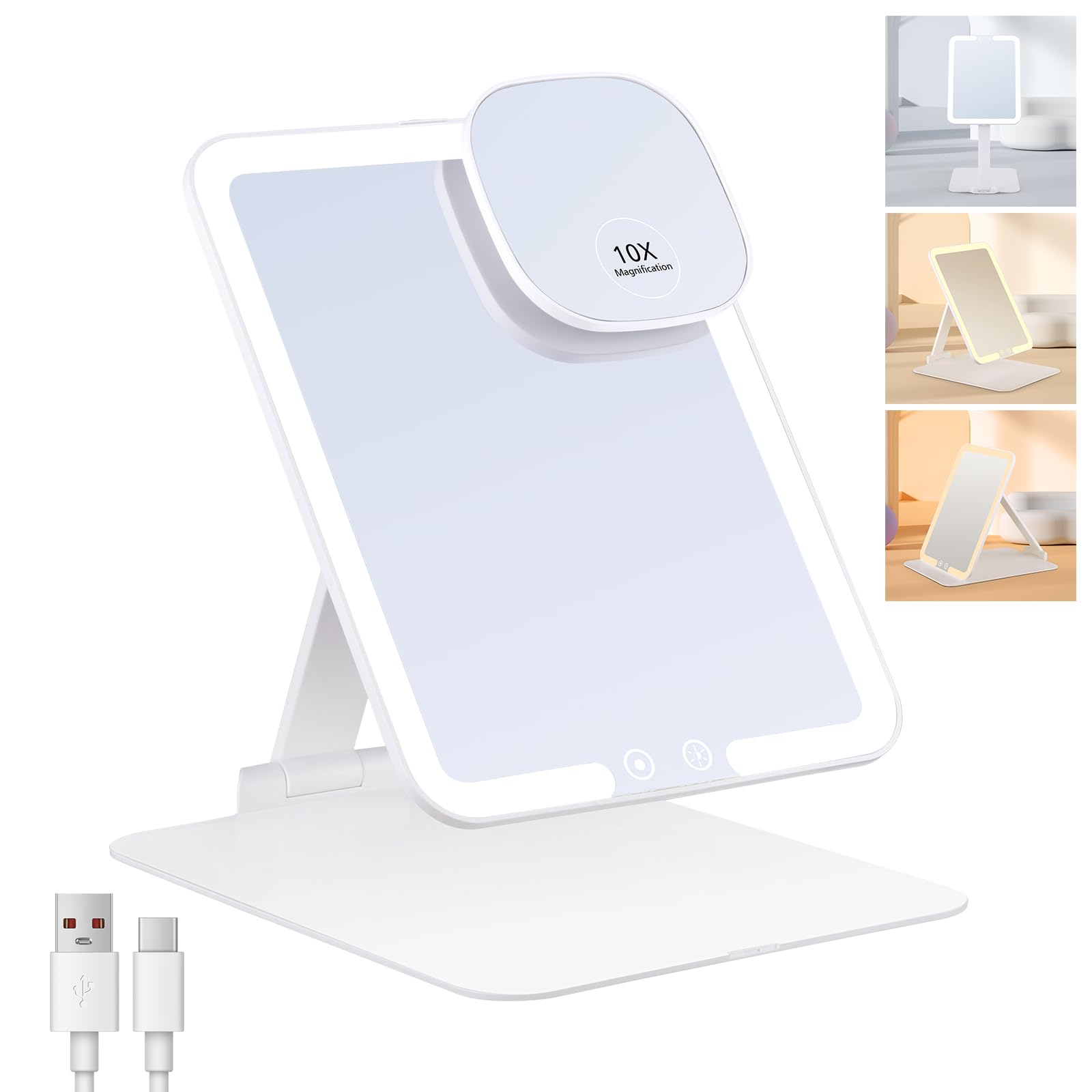 8.26x6.1inch With 10x Mirror