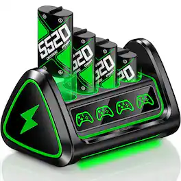 Kitcheniva - Fast-Charging Battery Dock Xbox One/One S/One X/Elite 4x5520mWh