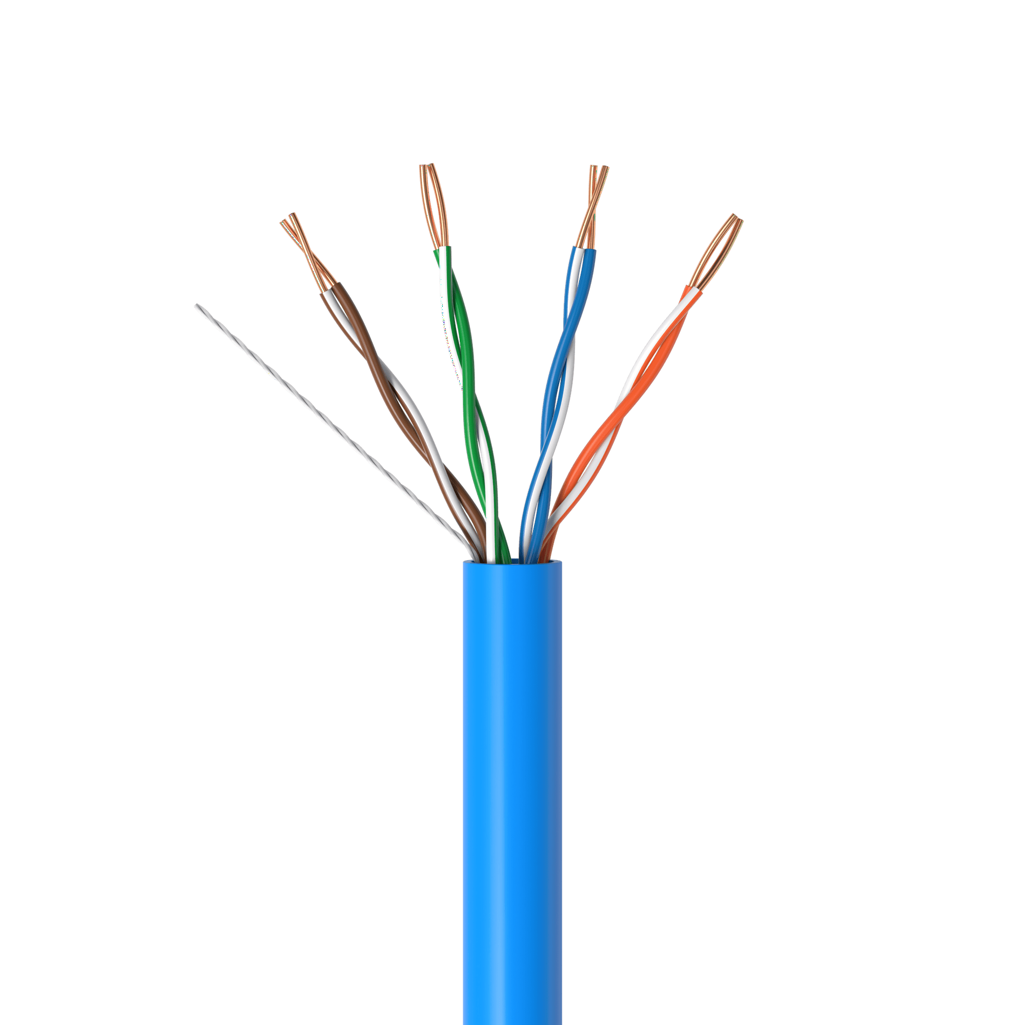 Back. Cables Direct Online - Cat5e Plenum Ethernet Cable 1000ft Bulk LAN Network Wire 24AWG CCA 1Gbps CMP Rated for Structured Cabling Blue - Blue.