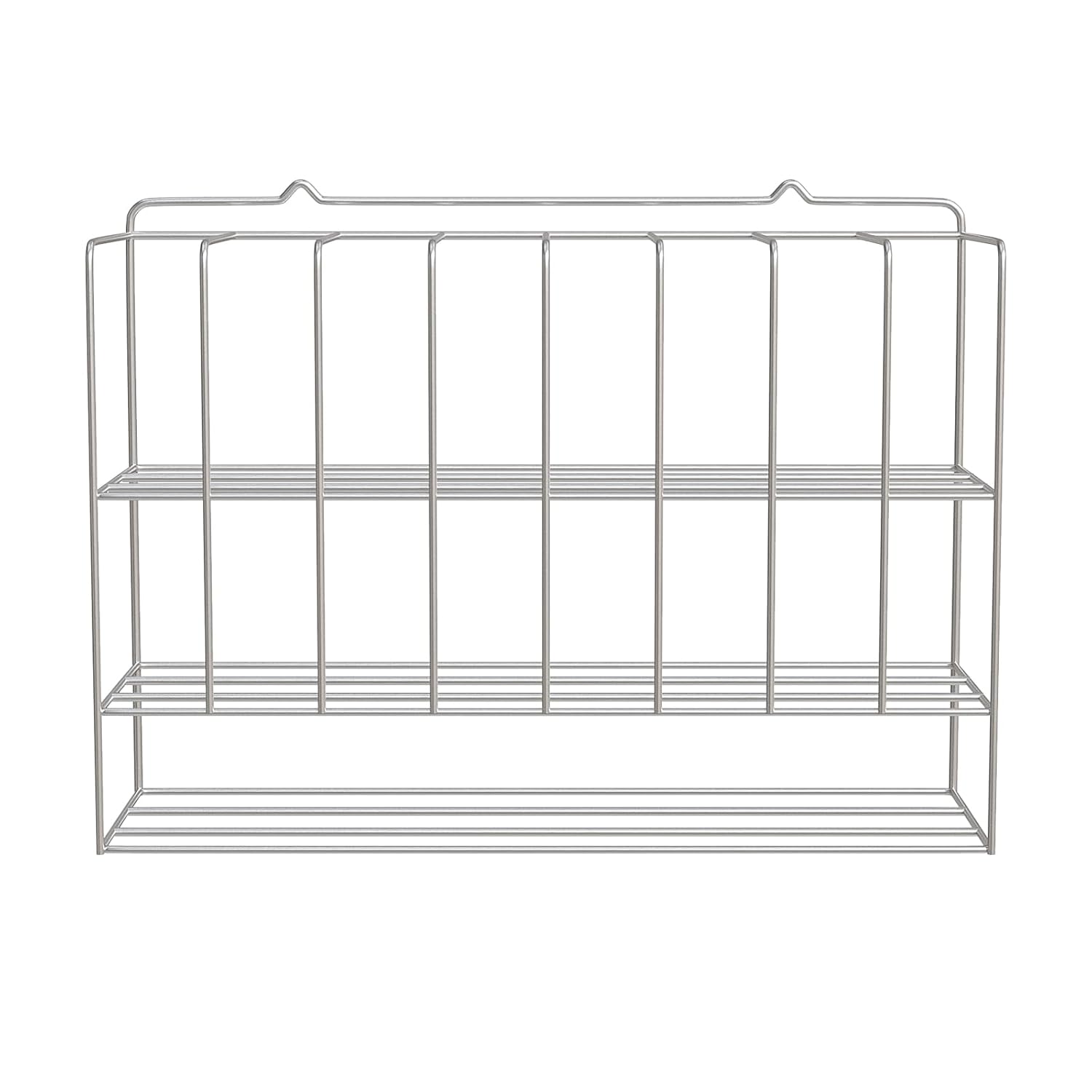 Alt View 5. Winado - Salon Hair Color Organizer Rack, 2 Tiers Hair Color Display Rack, Wall Mounted Hair Dye Tube Holder Metal Salon Storage - Silver.