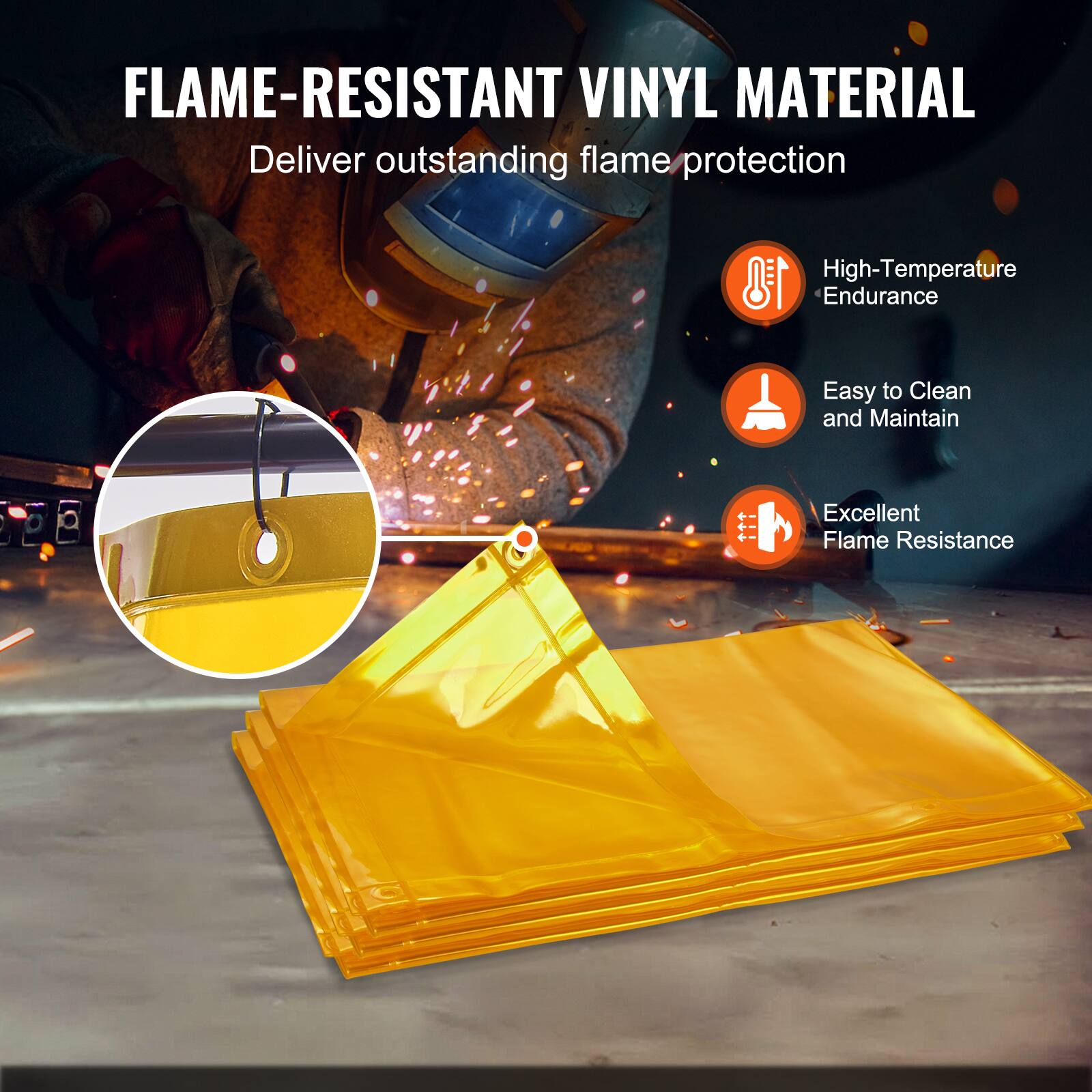 FLAME-RESISTANT VINYL MATERIAL  
Deliver outstanding flame protection

- High-Temperature Endurance
- Easy to Clean and Maintain
- Excellent Flame Resistance