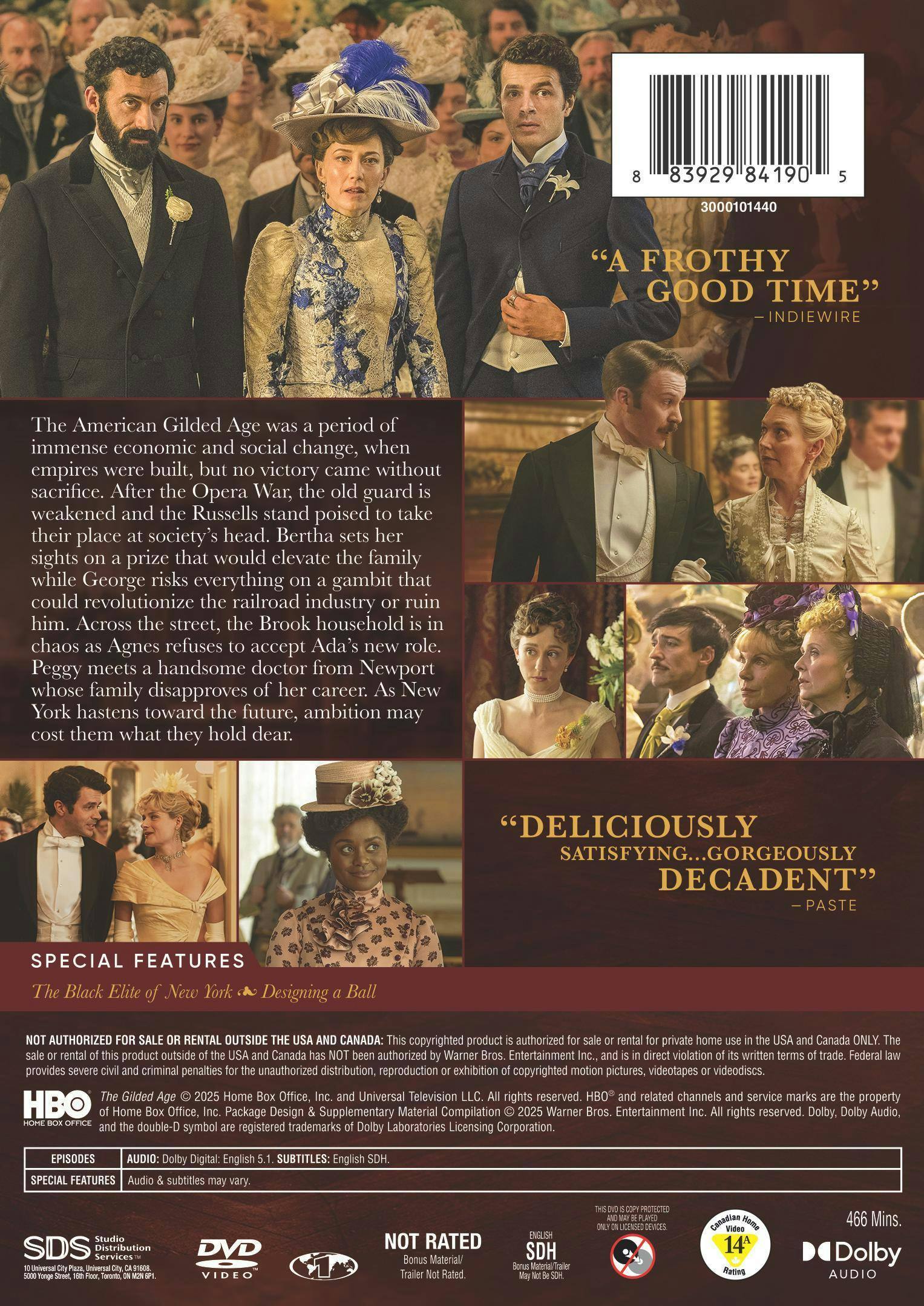 Back. The Gilded Age: The Complete Third Season   - DVD.