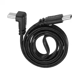 Unique Bargains - Flat USB C Cable, 90 Degree USB C to USB C Adapter, 480Mbps, Silicone, for Phone/Tablet/Laptop/Car Charger - Black