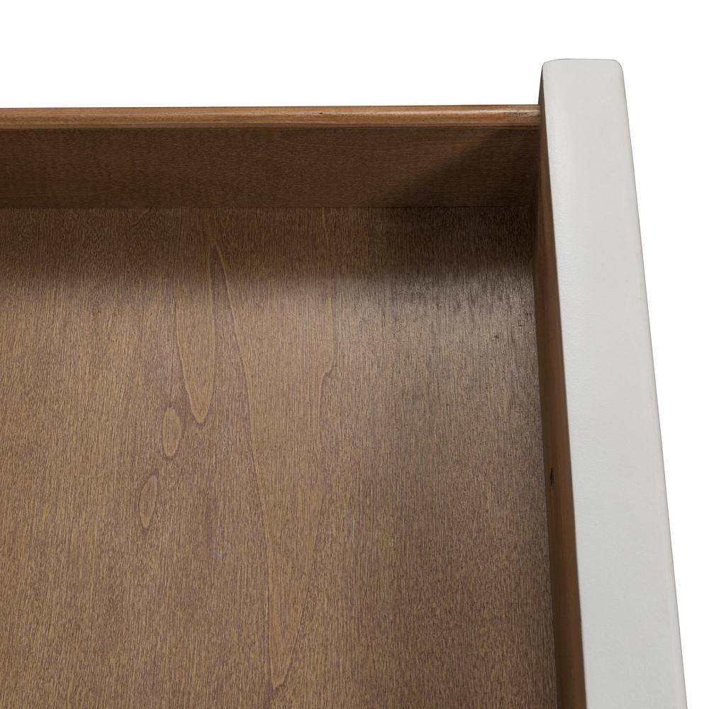 Alt View 1. Liberty Furniture Industries - Magnolia Manor Chair Side Table in Antique White - White.