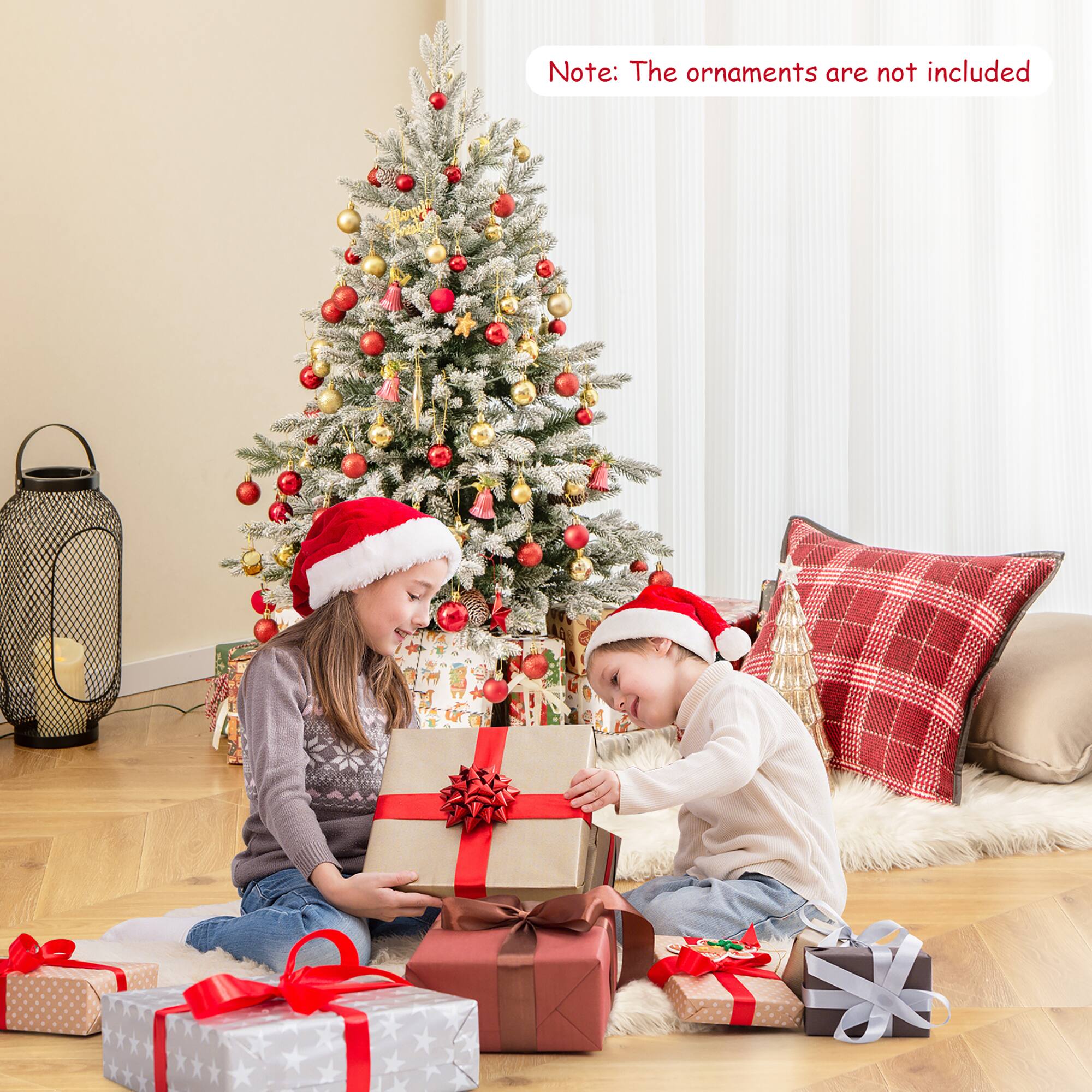 Note: The ornaments are not included