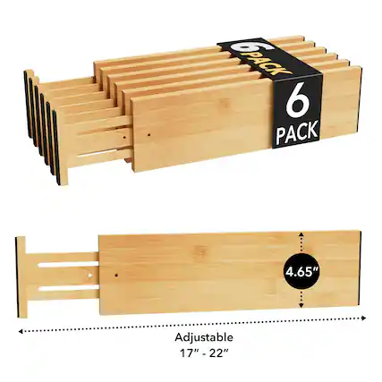 6 PACK
4.65" Adjustable 17" - 22"