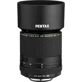 Pentax - HD PENTAX-DA 55-300mm f/4.5-6.3 ED PLM WR RE Lens - Black