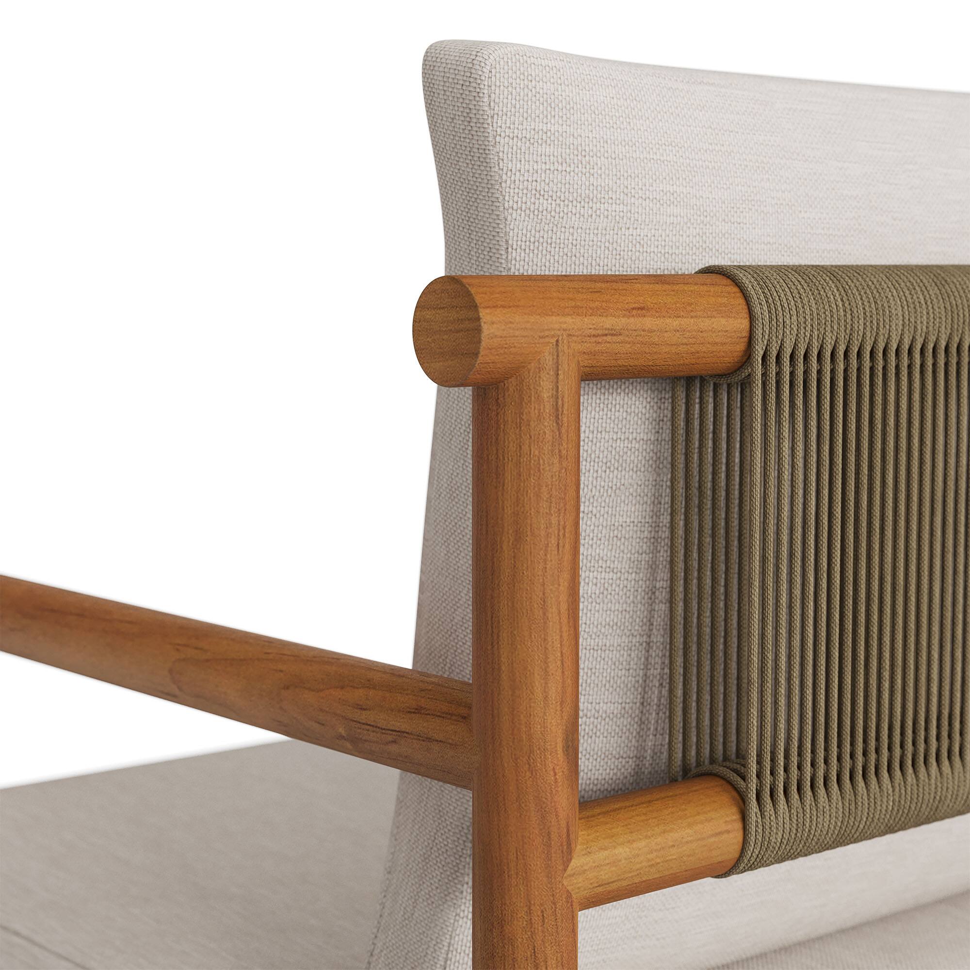 Alt View 5. Modway - Eleni Outdoor Patio Teak Wood Rope Dining Chair by Modway - 32.
