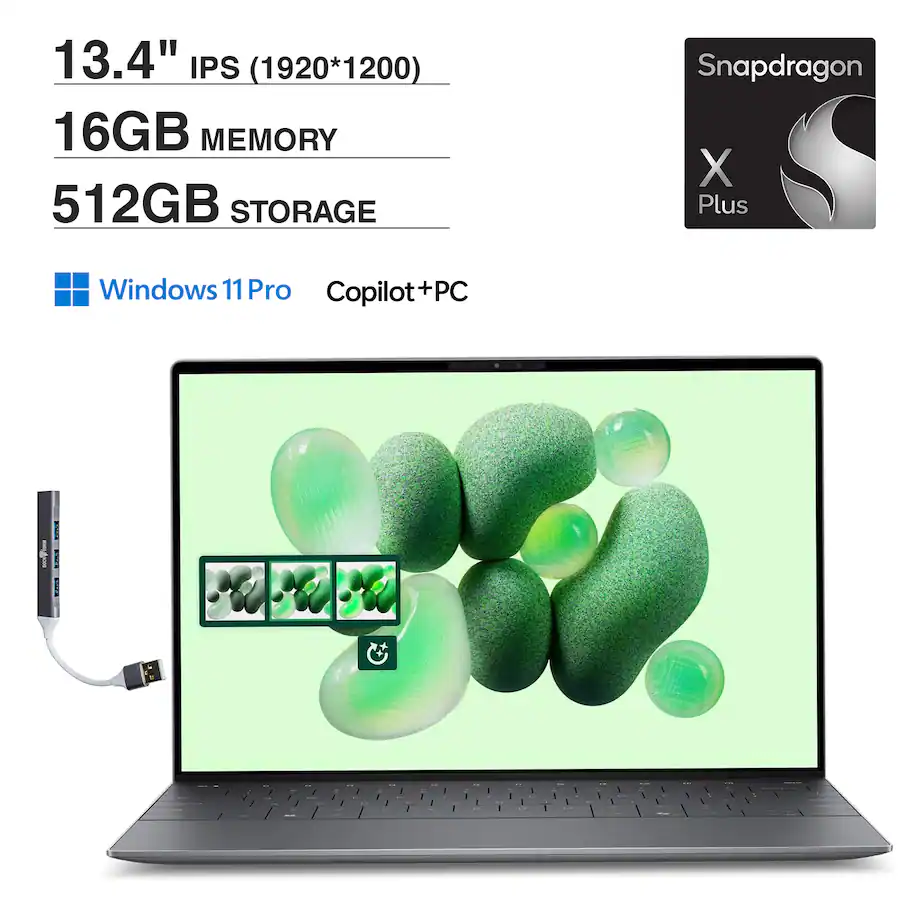 Dell Upgraded XPS 13 9345 Laptop 13.4 (Qualcomm Snapdragon X Plus, 16GB ...