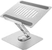 Front. Insignia™ - Laptop Stand with Adjustable Height and Angle for Laptops up to 17” Wide - Silver.