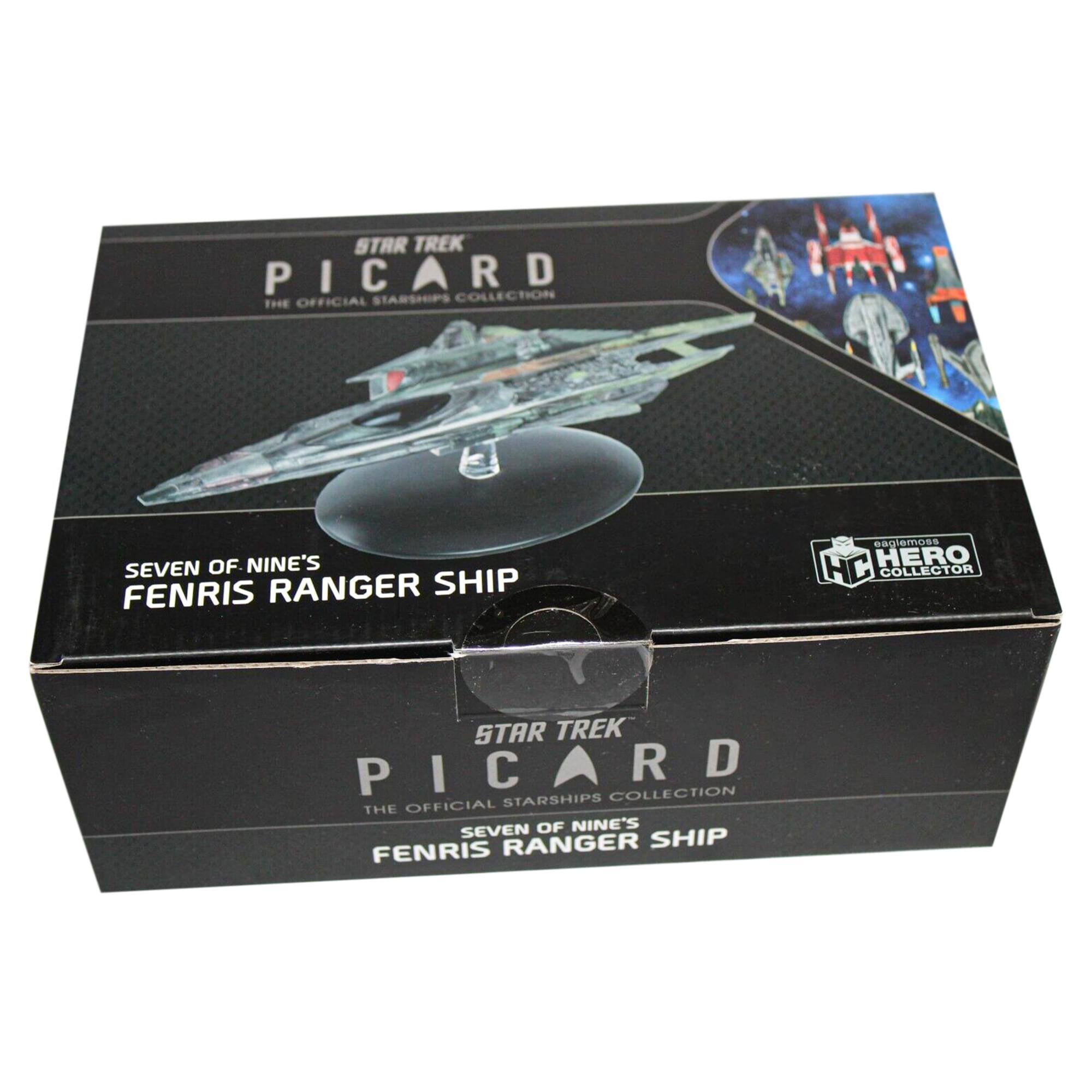 STAR TREK PICARD COLLECTION THE OFFICIAL STARSHIPS SEVEN OF NINE'S FENRIS RANGER SHIP eaglemoss HC HERO COLLECTOR STAR TREK PICARD P COLLECTION OFFICIAL STARSHIPS THE SEVEN OF NINE'S RANGER SHIP FENRIS