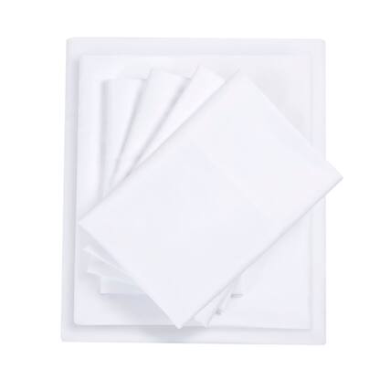 Front. Gracie Mills - Gracie Mills Ruby All-Season Microfiber Sheet Set with Side Pockets - White.