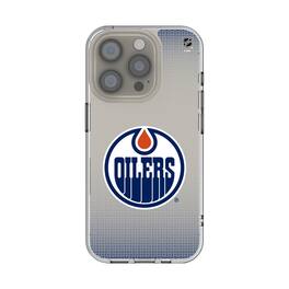 Keyscaper - NHL - Edmonton Oilers Linen Logo iPhone Clear Case - 15 - Multicolor