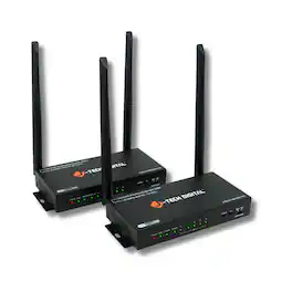 J-Tech Digital - 4K 30Hz Wireless HDMI Extender with Splitter / Switch Modes (328ft.) - Black